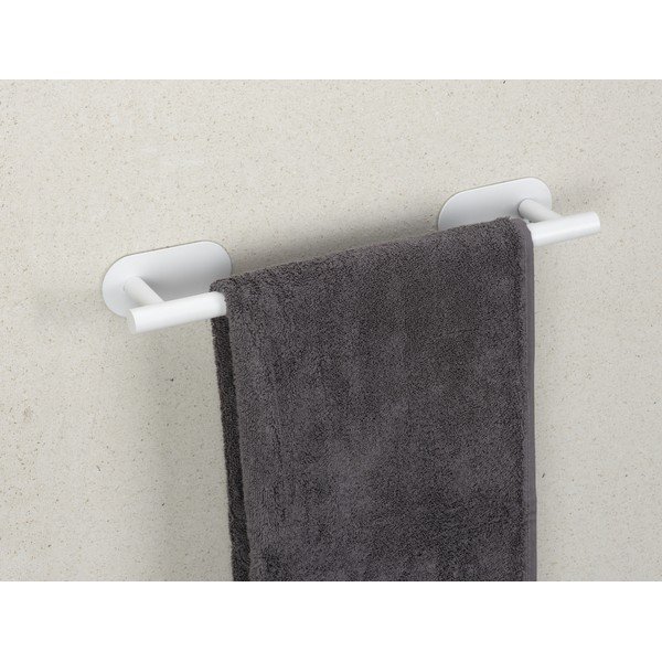 Бяла самозалепваща поставка за кърпи от неръждаема стомана Orea Uno – Wenko-image-1