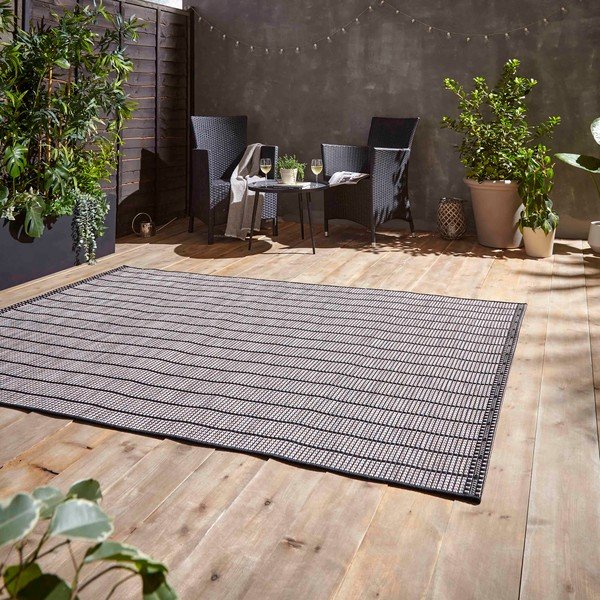 Тъмносив външен килим 160x220 cm Santa Monica – Think Rugs-image-2