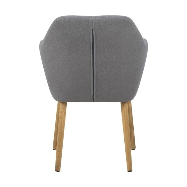 Светлосив трапезен стол Emilia - Actona-image-3