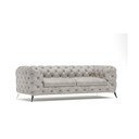 Светлосив кадифен диван 225 cm Chelsea – Ropez