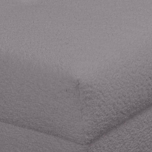 Тъмносива табуретка от плат букле Ariella - Ropez-image-4