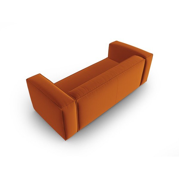 Оранжев кадифен диван 200 cm Mackay – Cosmopolitan Design-image-3