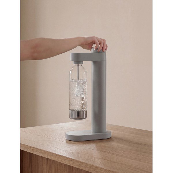 Сива машина за газирани напитки от неръждаема стомана Brus – Stelton-image-1