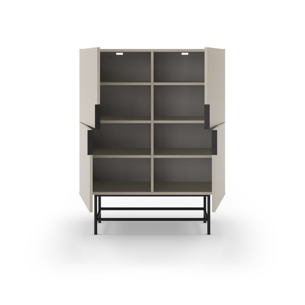 Кремаво шкафче 100x128 cm Eldia – Marckeric-image-2