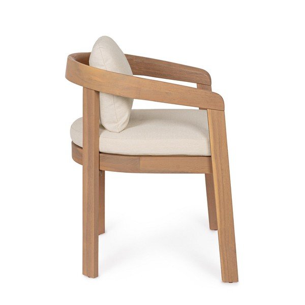 Градински стол от масивно дърво в естествен цвят Pablo – Bizzotto-image-3