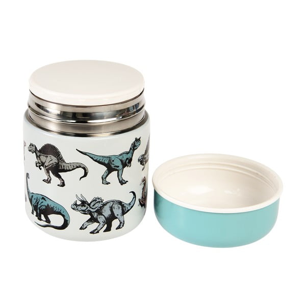 Син/кремав детски термос за храна 280 ml Prehistoric Land – Rex London-image-1