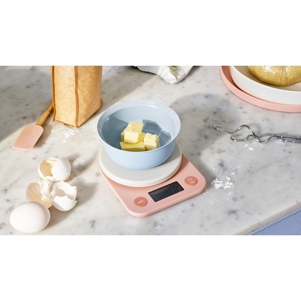 Бяла пластмасова дигитална кухненска везна Foodie – RIG-TIG-image-2