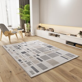 Килим в светлосиво и слонова кост 200x290 cm Flora – Universal