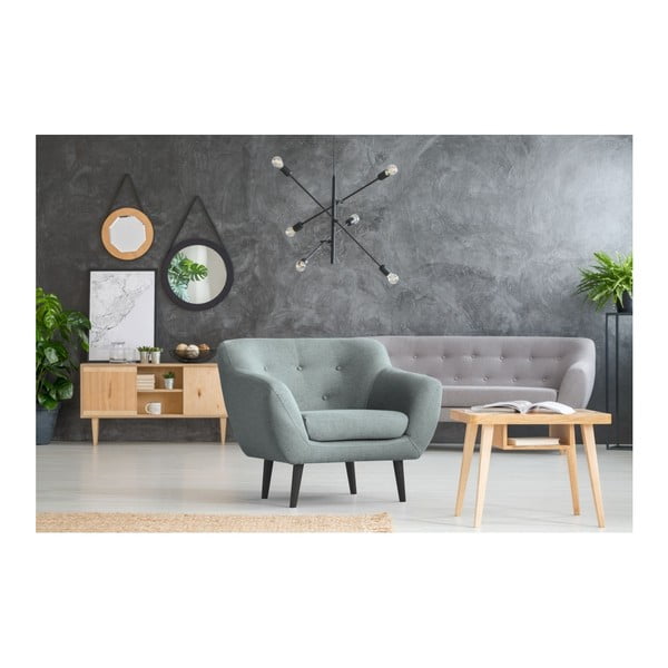 Mátově zelené křeslo Mazzini Sofas Piemont-image-4