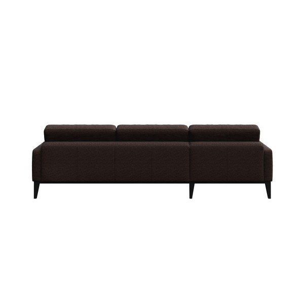 Hnědá rohová pohovka MESONICA Musso Tufted, pravý roh-image-3