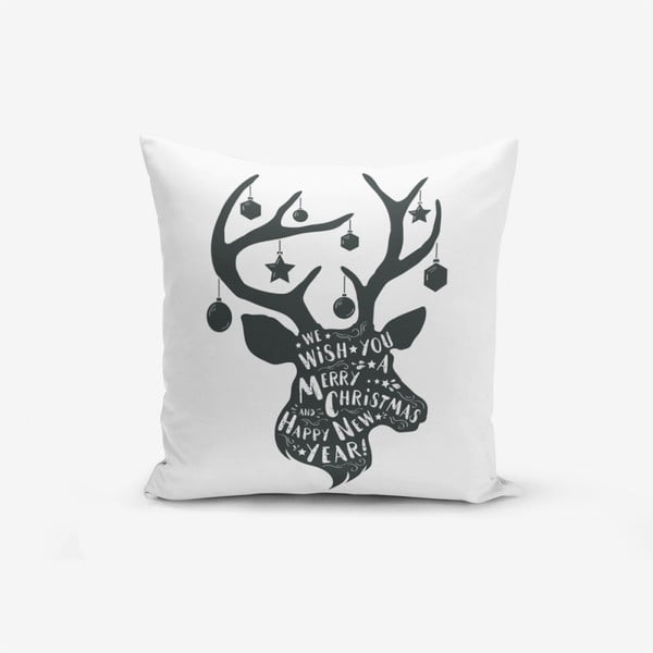 Калъфка за възглавница "Коледен елен" със смес от памук, 45 x 45 cm - Minimalist Cushion Covers
