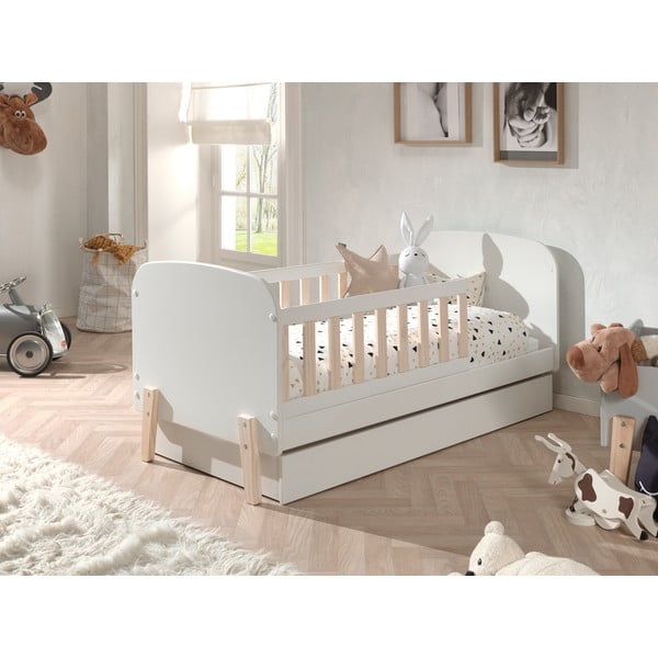 Бяла кутия за съхранение на детско легло 70x140 cm Kiddy – Vipack-image-1