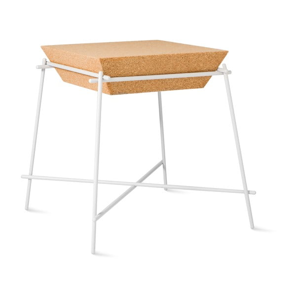 Bílý odkládací stolek  Petite Friture Basil Trapeze