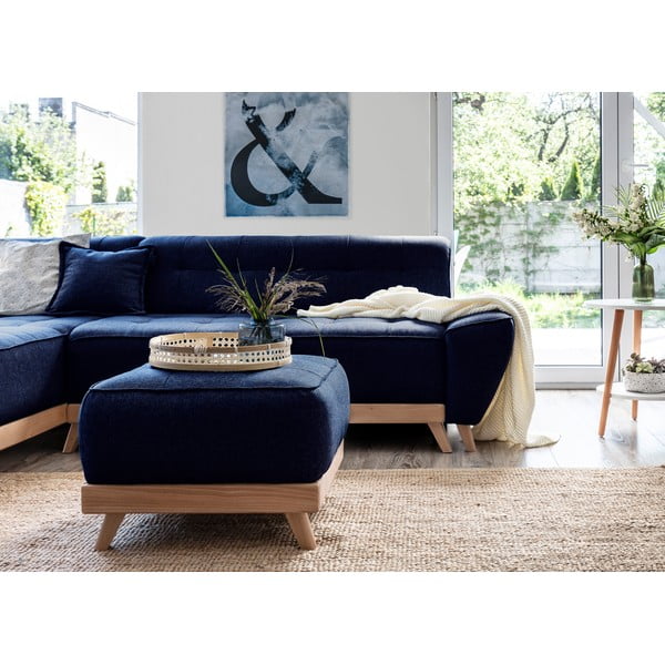 Морскосиня табуретка за крака Dazzling Daisy - Miuform-image-4