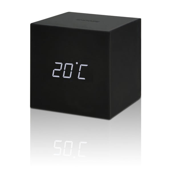 Черен LED будилник Gravitry Cube Gravity Cube Click - Gingko-image-2