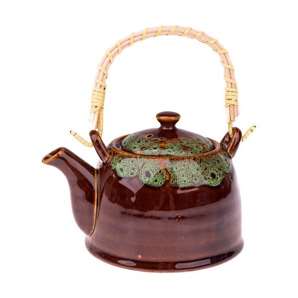 Кафяв керамичен чайник 900 ml Mottle – Dakls