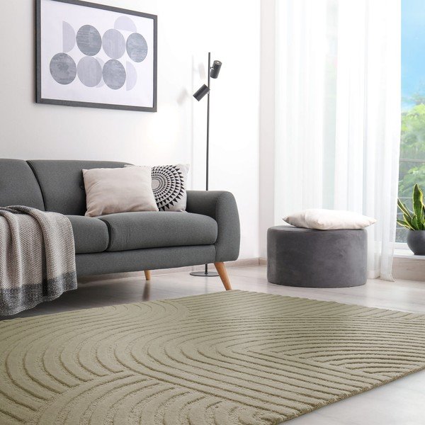 Килим от вълна в цвят каки  160x230 cm Hague - Asiatic Carpets-image-1