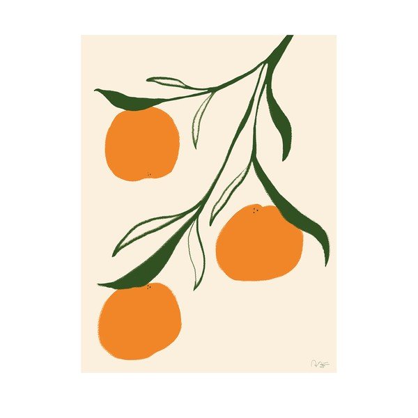 Постер 30x40 cm Orange – Anna Mörner – The Poster Club