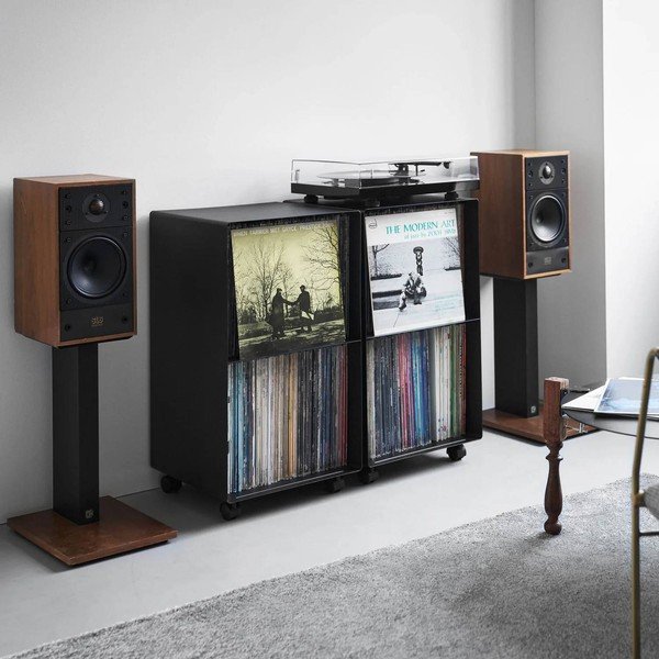 Черен метален подвижен стелаж 40x73x38 cm Tower – YAMAZAKI-image-3