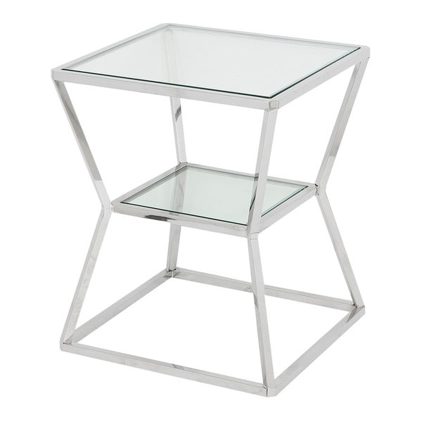Odkládací stolek ve stříbrné barvě Artelore Ascari