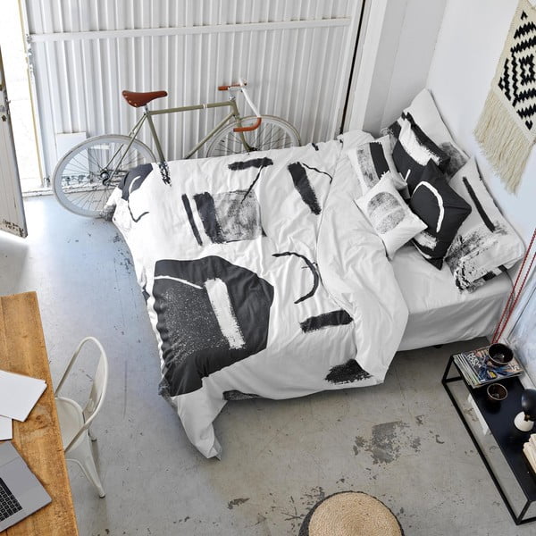 Памучна завивка Shapes, 200 x 200 cm Nordica - Blanc-image-4