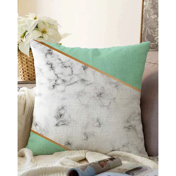 Калъфка за възглавница от памучна смес Светъл мрамор, 55 x 55 cm - Minimalist Cushion Covers