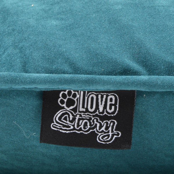Легло за куче в петролен цвят 64x87 cm – Love Story-image-2