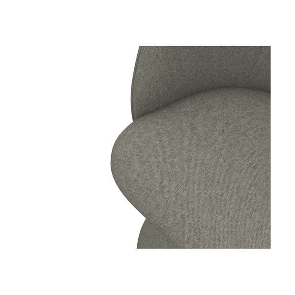 Сив тапициран трапезен стол Maia – Makamii-image-4