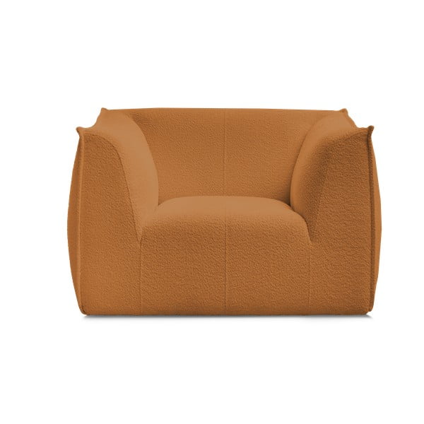 Кресло от прежда с примки от букле в цвят горчица Giorgia – Bobochic Paris-image-3