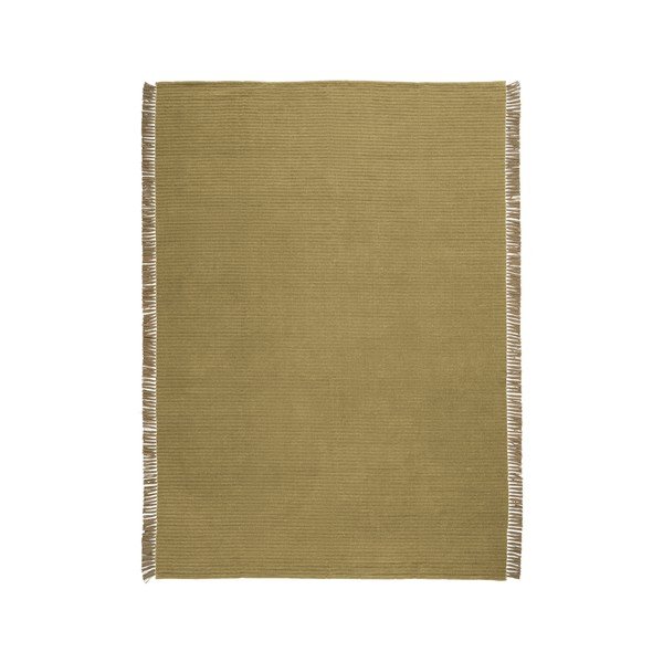 Зелен ръчно изработен килим със смес от памук 200x300 cm Channa – Jotex