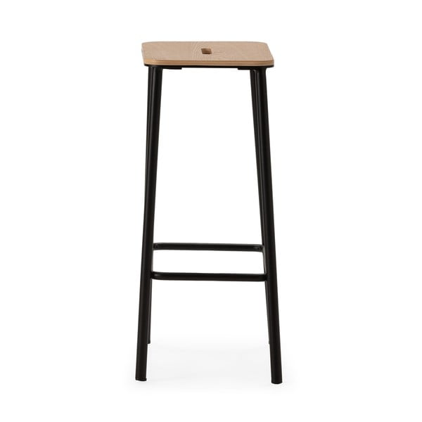 Черни бар столове в комплект 2 бр. (височина на седалката 65 cm) Abba – Marckeric-image-2