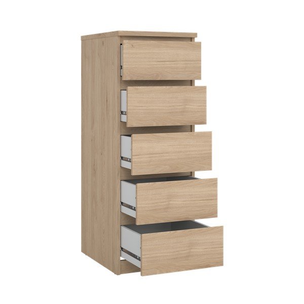 Скрин от дъбов декор в естествен цвят 40x111x50 cm Naia – Tvilum-image-4