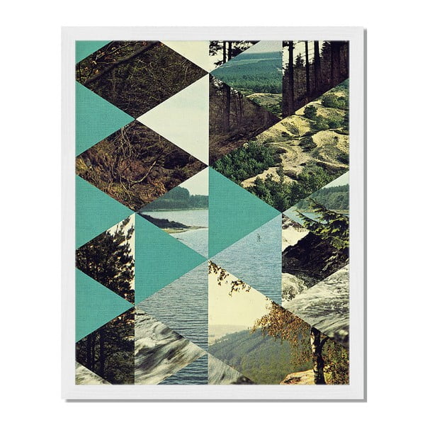 Obraz v rámu Liv Corday Provence Geo Mix, 40 x 50 cm