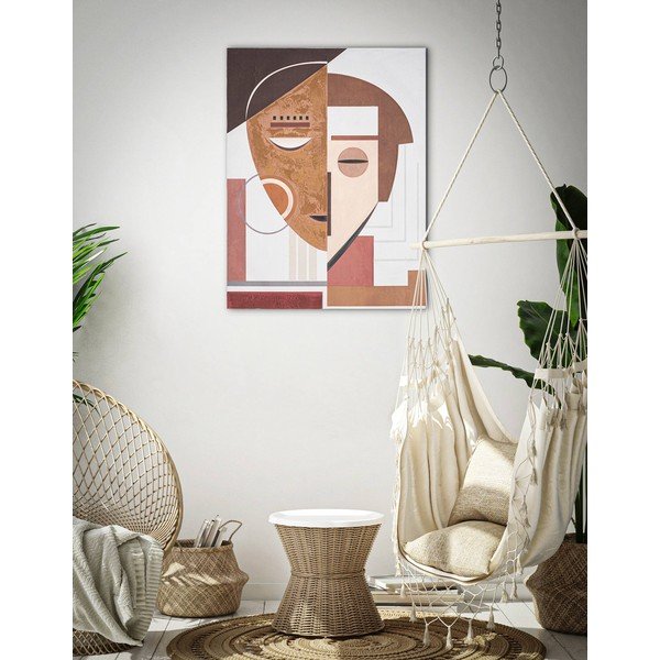 Ръчно рисувана картина Ethic Face, 60 x 80 cm - Mauro Ferretti-image-1