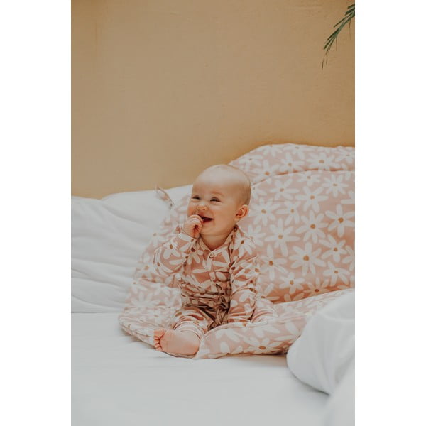 Розова детска постелка за игра Blash Daisies - Malomi Kids-image-1