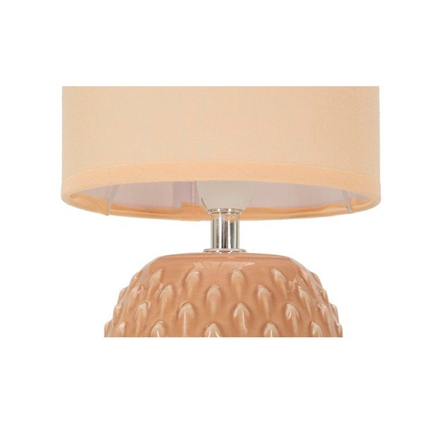 Прасковена керамична настолна лампа с текстилен абажур (височина 27 cm) Pontus – Mauro Ferretti-image-4