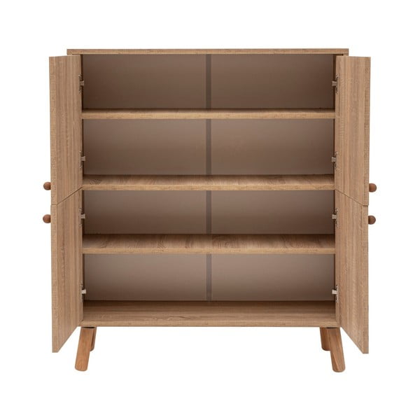 Шкафче от декор от дъб в естествен цвят 95x111 cm Multilux – Kalune Design-image-3