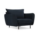 Тъмносиньо кадифено кресло Vienna - Cosmopolitan Design