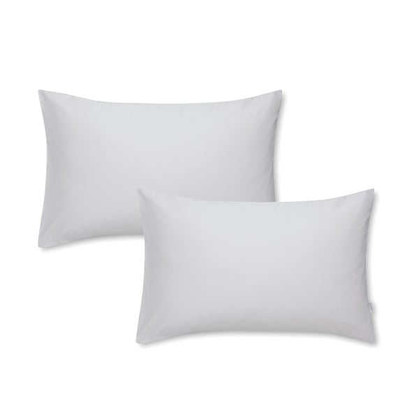 Комплект от 2 сиви калъфки за възглавници от памучен сатен Standard, 50 x 75 cm Cotton Sateen - Bianca