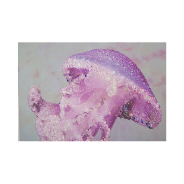 Ръчно рисувана картина в рамка от борова дървесина Medusa Purple, 80 x 120 cm - Mauro Ferretti-image-2