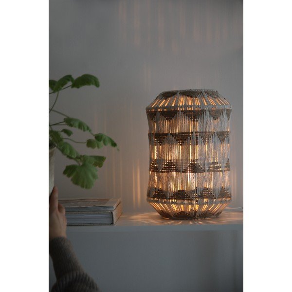 Настолна лампа в естествен цвят с текстилен абажур/с абажур от юта (височина 35 cm) Ano – Markslöjd-image-1