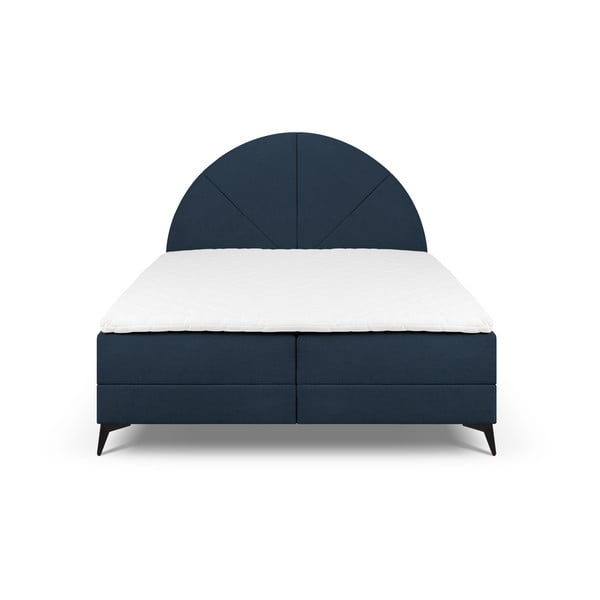 Тъмносиньо боксспринг легло с място за съхранение 180x200 cm Sunset - Cosmopolitan Design-image-2