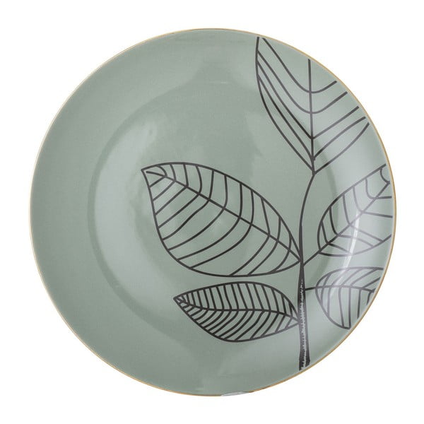 Зелена керамична плитка чиния Rio, ⌀ 22 cm - Bloomingville