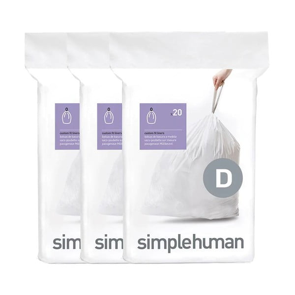 Торби за боклук 60 бр. 20 л D - simplehuman-image-4