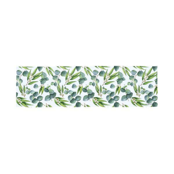 Зелена памучна покривка за маса , 40 x 140 cm Floating Eucalyptus - Butter Kings