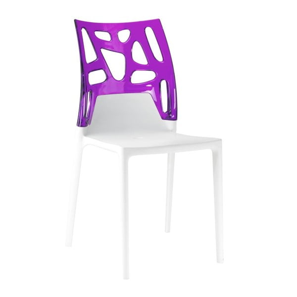 Židle Ego Rock, white/violet