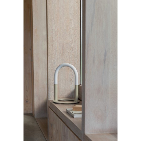 Бежова метална LED затъмняваща се настолна лампа (височина 36 cm) Arch – Zuiver-image-1