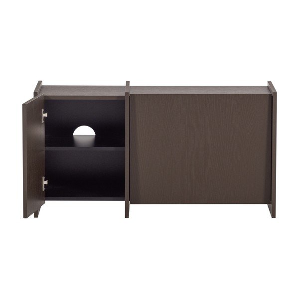 Тъмнокафява маса за телевизор от декор от ясен 102x53x44 cm Brock – WOOOD-image-4