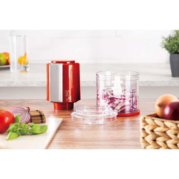 Електрическа резачка за плодове и зеленчуци Burgundy Metallic Line - BerlingerHaus-image-4