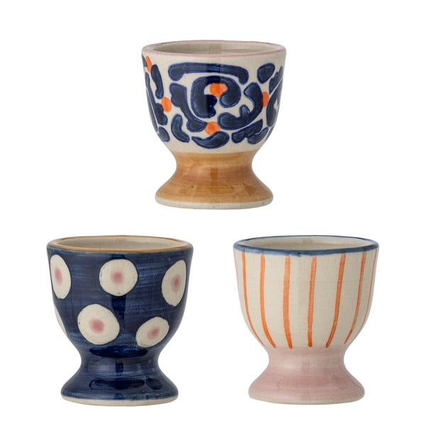 Глинени поставки за яйца в комплект от 3 бр. Eviaya – Bloomingville